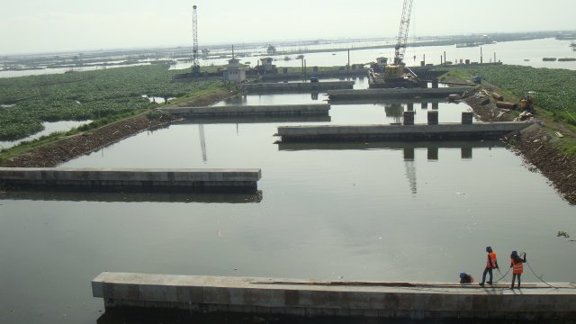 Construction of Baffles, Brgy. Putatan, Muntinlupa City