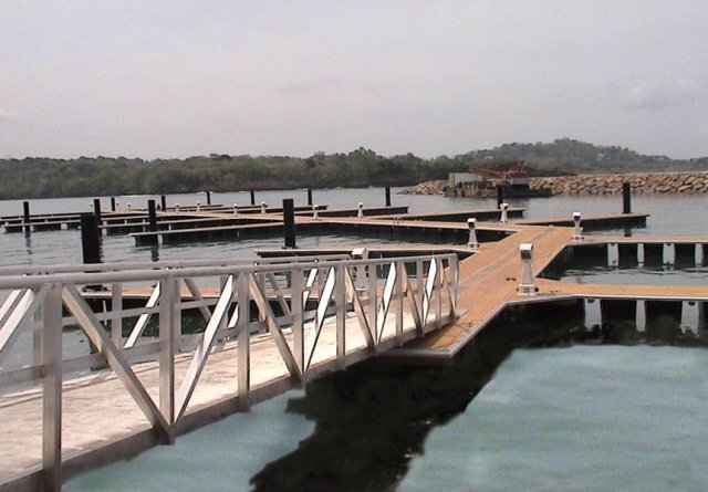Floating Dock Anchoring Piles at Nasugbu, Batangas