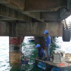 Concrete pouring for Concrete Jacket