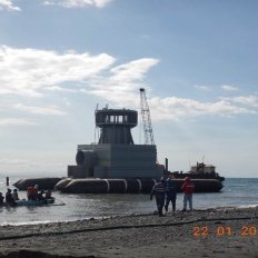 Launching of Intake and Discharge Head