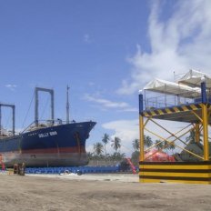 Drydocking of Ship utilizing Newly Constructed Slipway